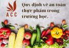 AN TOÀN THỰC PHẨM TRONG CÁC CƠ SỞ GIÁO DỤC