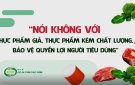 BỐN KHUYẾN CÁO VÀ SÁU THÔNG ĐIỆP AN TOÀN THỰC PHẨM TRONG PHÒNG CHỐNG BỆNH TIÊU CHẢY CẤP