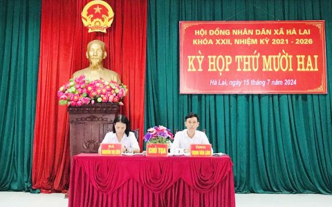 HĐND xã Hà Lai tổ chức kỳ họp thứ 12 HĐND xã khóa XXII